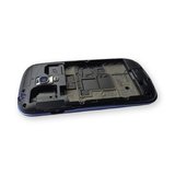 Samsung i8910 Kasa Samsung Galaxy S3 Mini Mavi Renk Orta Kasa Çıtalı on off Ses tuş bordu Kamera Lensi