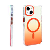 Apple Uyumlu iPhone 13 / 14 Kılıf M-safe Şarj Özellikli Transparan Renk Geçişli Zr-Toros
