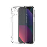 Apple iPhone 13 Kılıf Şeffaf İnce Esnek Silikon Kılıf Zipax-Süper