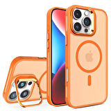 Apple iPhone 16 Pro Max Kılıf Kamera Standlı Kapak Jko-FletLens
