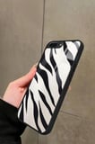 Apple iPhone 8 Plus Uyumlu Zebra Tasarımlı Parlak Silikon Kılıf