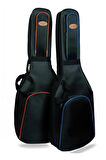 Uyumlu Yamaha Uyumlu Akustik Gitar Kılıfı Gri Taşıma Çantası Gigbag Softcase + Ahşap Pena