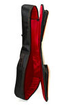 Uyumlu Yamaha Uyumlu Akustik Gitar Kılıfı Gri Taşıma Çantası Gigbag Softcase + Ahşap Pena