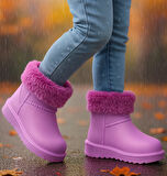 Çocuk Kışlık Kar Yağmur Botu– Su Geçirmez, Peluş Astarlı, EVA  W10290-225 Tokio Borreguito Modeli