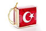 Kadife Kaplı Mikro Kuranı Kerim - Sade Arapça - Kırmızı - Bilgisayar Hatlı