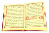 Kuranı Kerim - Kadife Kaplı - Allah Lafızlı - Sade Arapça - Orta Boy - Pembe - Bilgisayar Hatlı