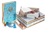 Kuranı Kerim - Özel Kadife Kaplı Sandık - Dini Hediyelik Set