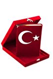 Kadife Plaketli Kuran-ı Kerim - Orta Boy - Ayyıldızlı