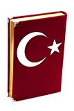 Kadife Plaketli Kuran-ı Kerim - Orta Boy - Ayyıldızlı