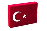 Kadife Plaketli Kuran-ı Kerim - Orta Boy - Ayyıldızlı