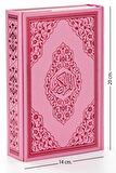 Hafız Boy Gül Desenli Renkli Kuranı Kerim (Pembe) - 9.1123