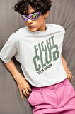 Fight Club Tyler Durden Baskılı Unisex Oversize Film Karakteri Tişört