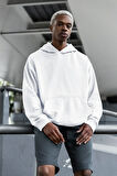 Baskısız Unisex Oversize Basic Hoodie
