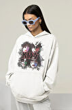 Kiss Müzik Grubu Baskılı Unisex Oversize Rock Metal Hoodie