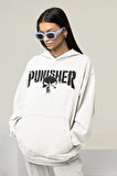 Punisher Yazılı Unisex Oversize Tasarım Film Hoodie