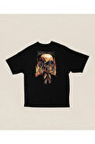 Tasarım Megadeth Baskılı Unisex Oversize Rock Metal Tişört