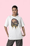 Kanye West Rapper Baskılı Unisex Oversize Rap Tişört