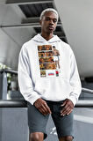 Muhammedd Alii Cllay Baskılı Unisex Oversize Efsane Boksör Hoodie