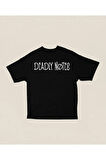 Dizi İsmi Deadly Notes Yazılı Unisex Tişört, Oversize Anime Tişört
