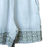 Süper Hafif %100 Pamuk 2 katlı Müslin | Şort - Tişört | İkili Takım | Pijama | Gots Sertifikalı