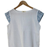 Süper Hafif %100 Pamuk 2 katlı Müslin | Şort - Tişört | İkili Takım | Pijama | Gots Sertifikalı