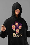 The Beatles Baskılı Unisex Oversize Müzik Grubu Hoodie