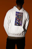 Spider-Punk Baskılı Unisex Oversize Örümcek Adam Hoodie