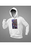 Spider-Punk Baskılı Unisex Oversize Örümcek Adam Hoodie