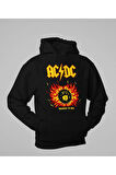 AC DC Highway To Hell Baskılı Unisex Oversize Rock Metal Hoodie