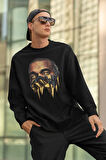 Kanye West Rapper Baskılı Unisex Oversize Rap Sweatshirt