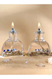 impeRiums Sea Shell Dekoratif Kandil Mum 2'li Set