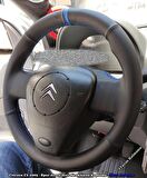 Citroen C3 2005 Araca Özel Direksiyon Kılıfı (Noktalı Düz Yüzüklü)