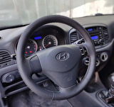 Hyundai Accent Era Araca Özel Direksiyon Kılıfı (Noktalı Düz Gri Dikişli)