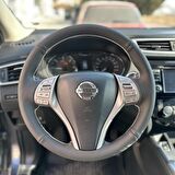 Nissan Qashqai Araca Özel Direksiyon Kılıfı (Noktalı Düz Krem Dikişli)