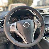 Nissan Qashqai Araca Özel Direksiyon Kılıfı (Noktalı Düz Krem Dikişli)