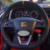 Seat Leon Direksiyon Kılıfı (Nubuk Noktalı Yüzüklü)