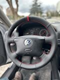 Volkswagen Passat B5 Araca Özel Direksiyon Kılıfı (Noktalı Karbon Yüzüklü)