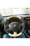Fiat Doblo 2005-2010 Eski Kasa Araca Özel Direksiyon Kılıfı (noktalı Krem)