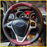 Ford Fiesta Titanyum Kasa Araca Özel Direksiyon Kılıfı (Vişne Çürüğü Noktalı)