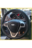 Ford Fiesta 2009-2015 Araca Özel Direksiyon Kılıfı (karbon Noktalı)