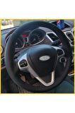 Ford Fiesta 2009-2015 Araca Özel Direksiyon Kılıfı (karbon Noktalı)