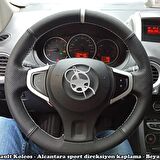 Renault Koleos 2010 Araca Özel Direksiyon Kılıfı (Noktalı Düz)