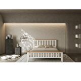 Perla Modern İnci Beyaz Çift Kişilik Karyola 160x200