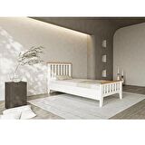 Perla Modern İnci Beyaz Tek Kişilik  Karyola 90x190