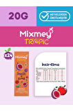 Mixmey İncir Meyve Bar 24 Adet | Doğal Ve Glutensiz Sağlıklı Atıştırmalık - 20gr X 24 Adet