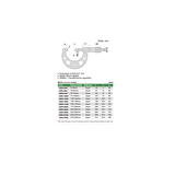 3203-25 Insize Mekanik Dış Çap Mikrometresi 0-25 mm