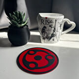 2'li Naruto 'Madara Mangekyo Sharingan' Bardak Altlığı
