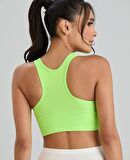 Aurafit Arkası Halter Kesim U Yaka Spor Sütyeni/Büstiyer/Croptop-9041