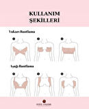 Göğüs Ucu Belli Etmeyen Pamuklu Yapıştırma Meme Kaldırma/Dikleştirme Bandı
