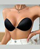 Intive Yapışkan Straplez Double Push-up El Cuplı Sırtsız Dekolte Sütyen-1326
